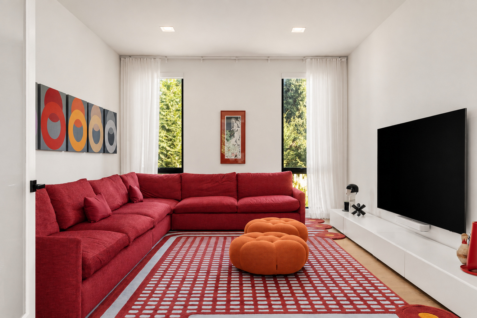 Media room at 286 Hartshorn Drive, Short Hills