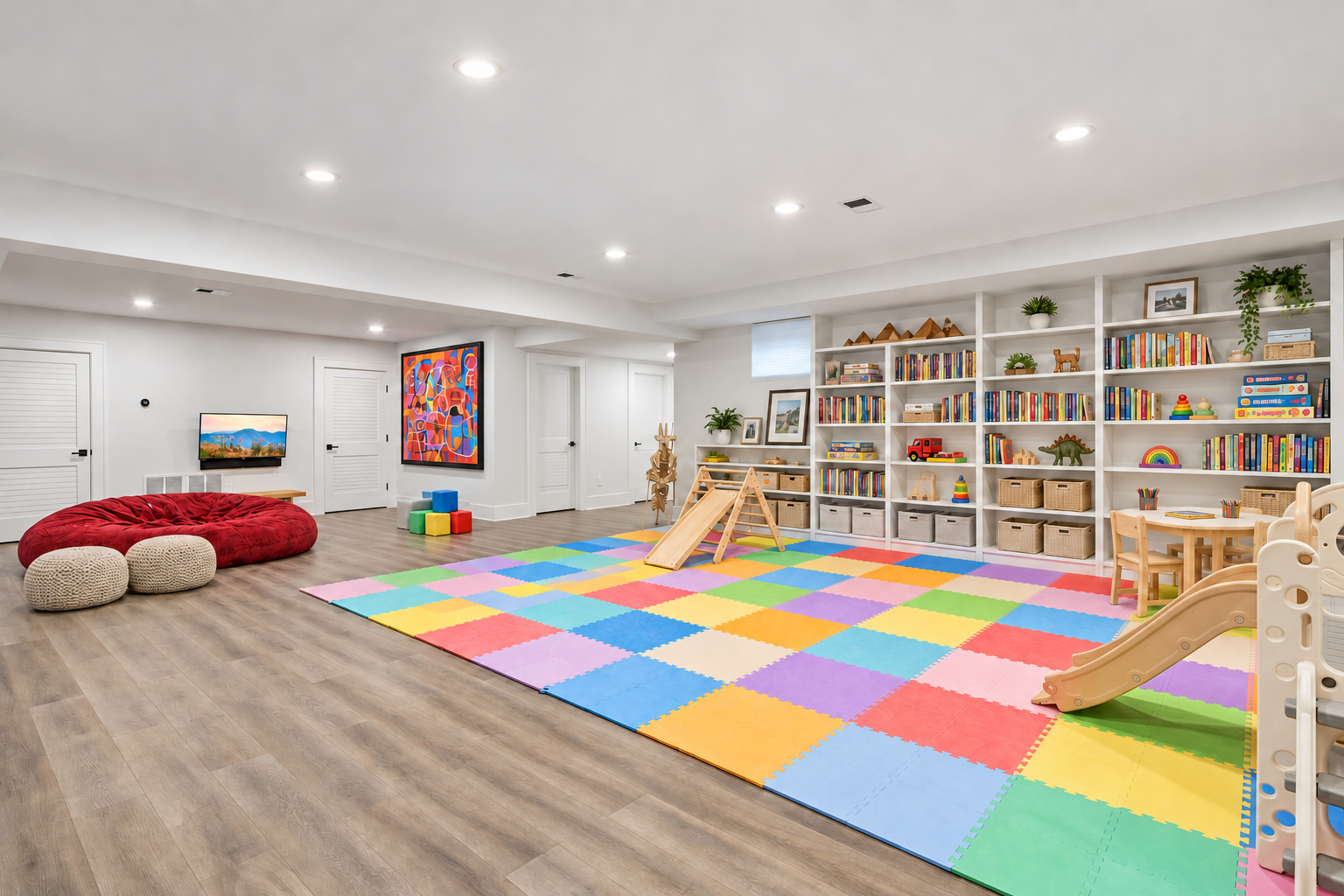 Recreation room at 286 Hartshorn Drive, Short Hills